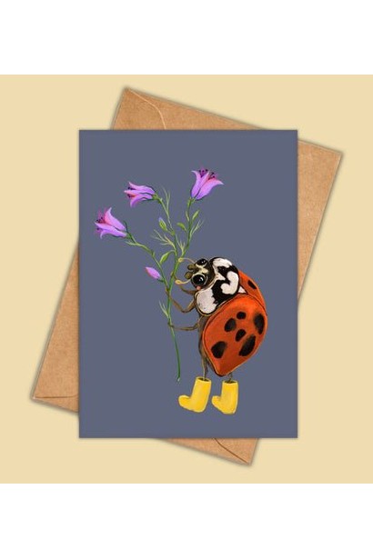 Greeting Card - Beetle Boots. Cute illustration - Mu Shop