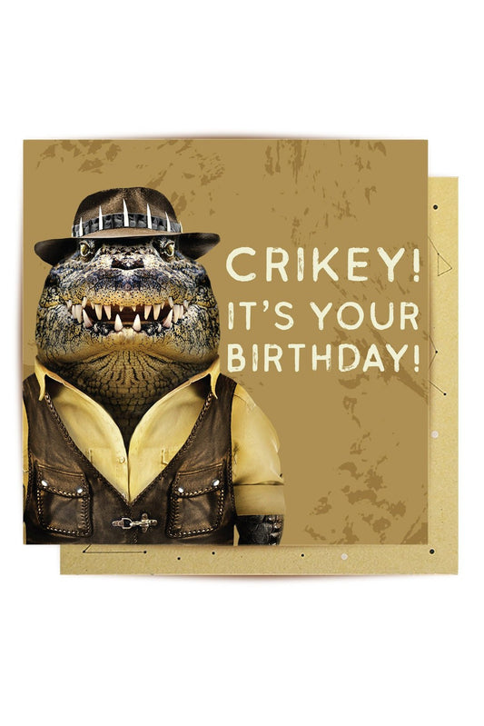 Greeting Card Crikey Croc - Mu Shop