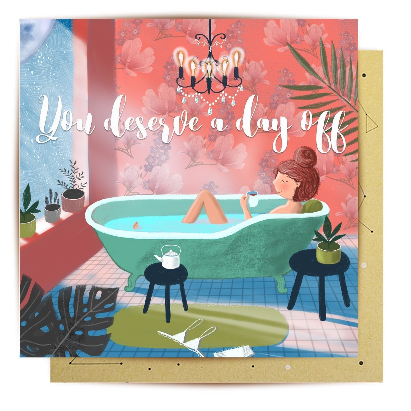 Greeting Card Deserve A Day Off Mum - Mu Shop