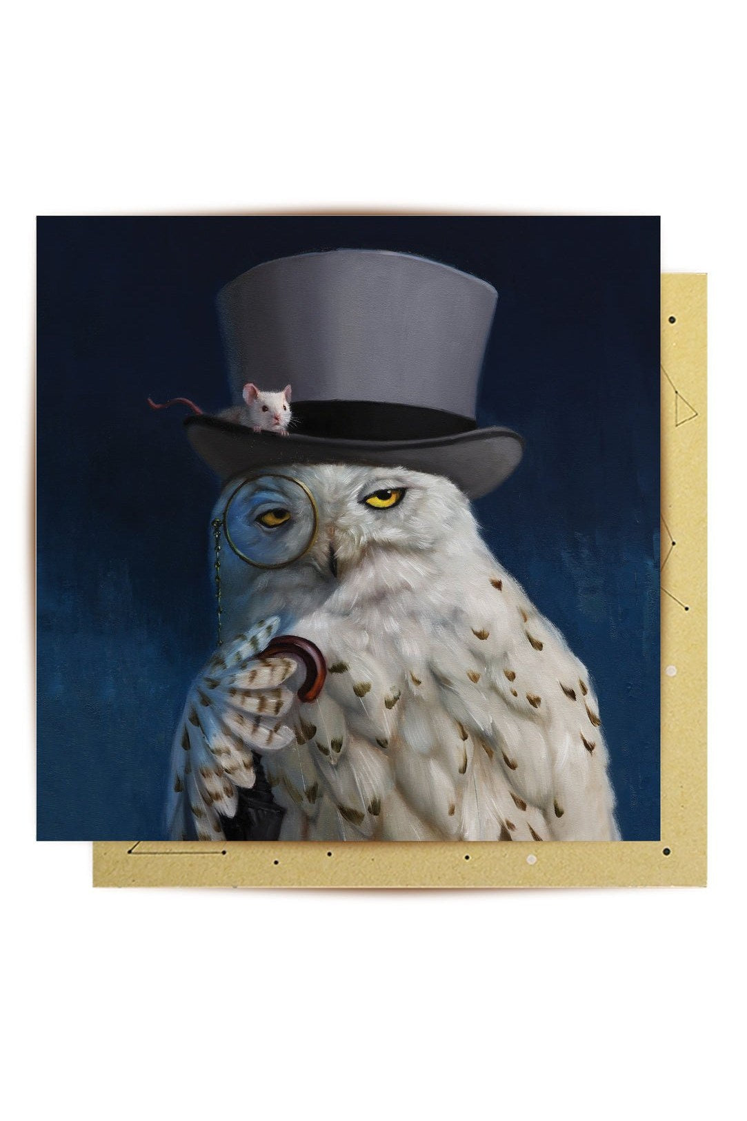 Greeting Card Gentleman Owl - Mu Shop