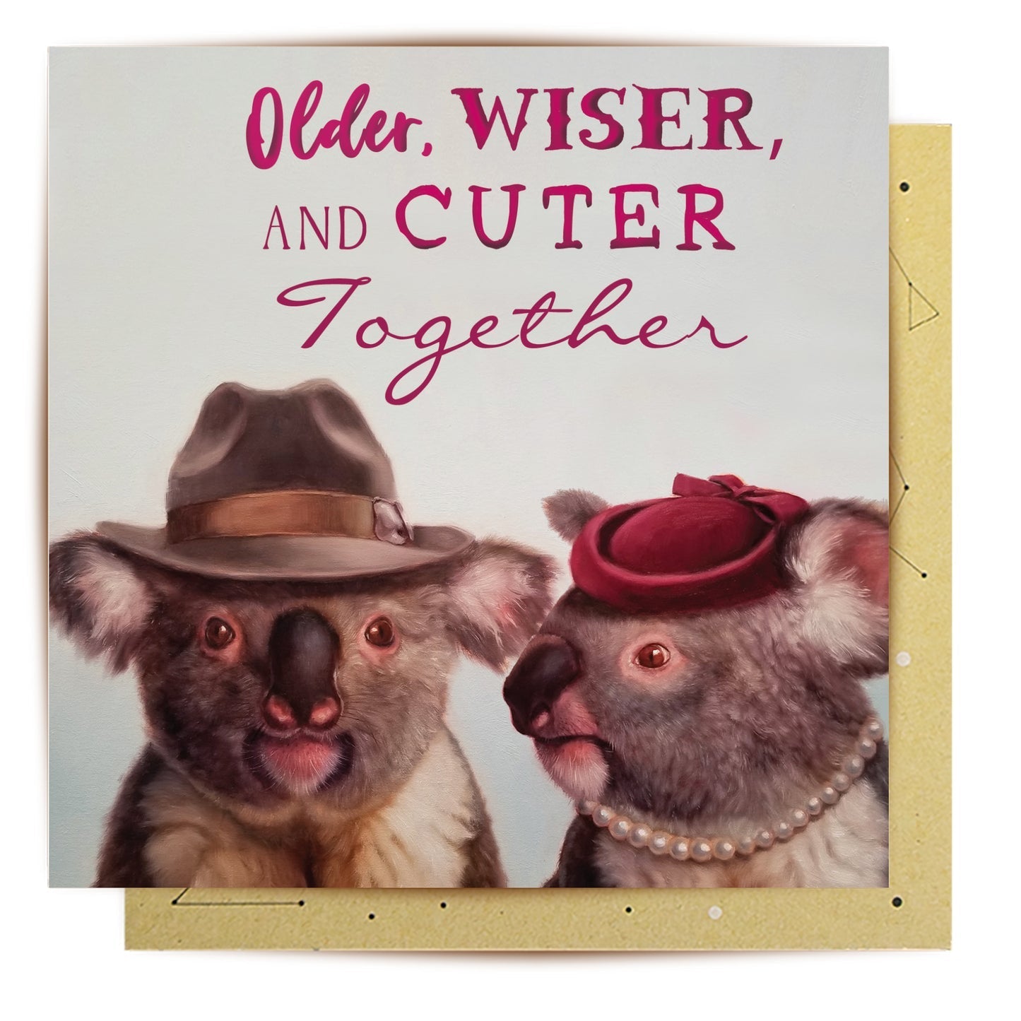 GREETING CARD OLDER WISER CUTER TOGETHER - Mu Shop