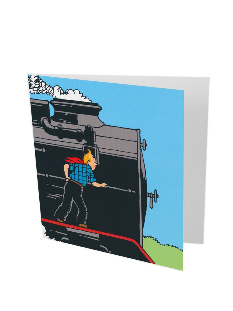 Greeting Card - Riding the Steam Train - Mu Shop