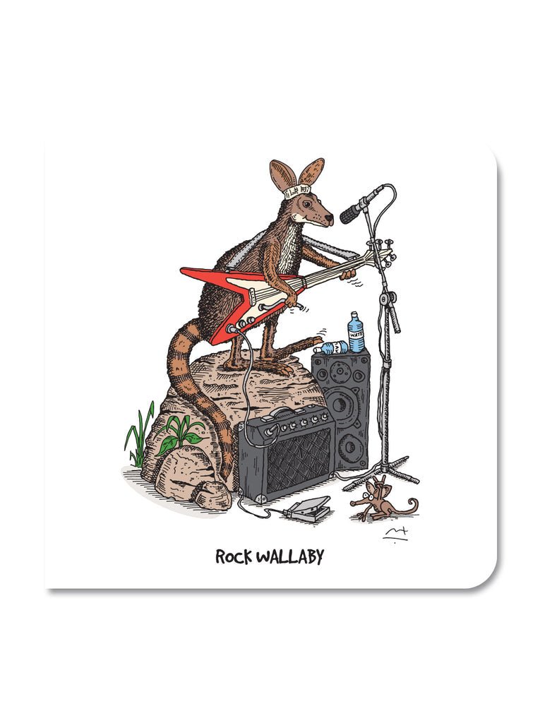 Greeting Card: Rock Wallaby - Mu Shop