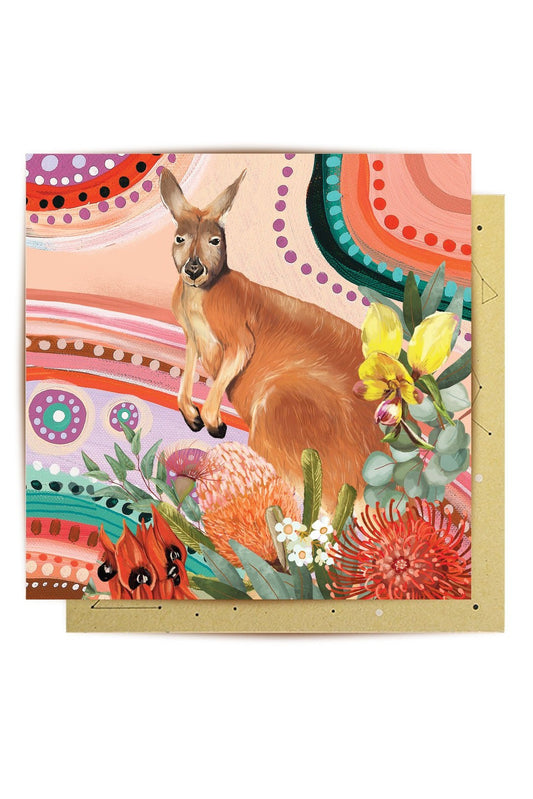 Greeting Card Sacred Country Vol.2 Kangaroo - Mu Shop