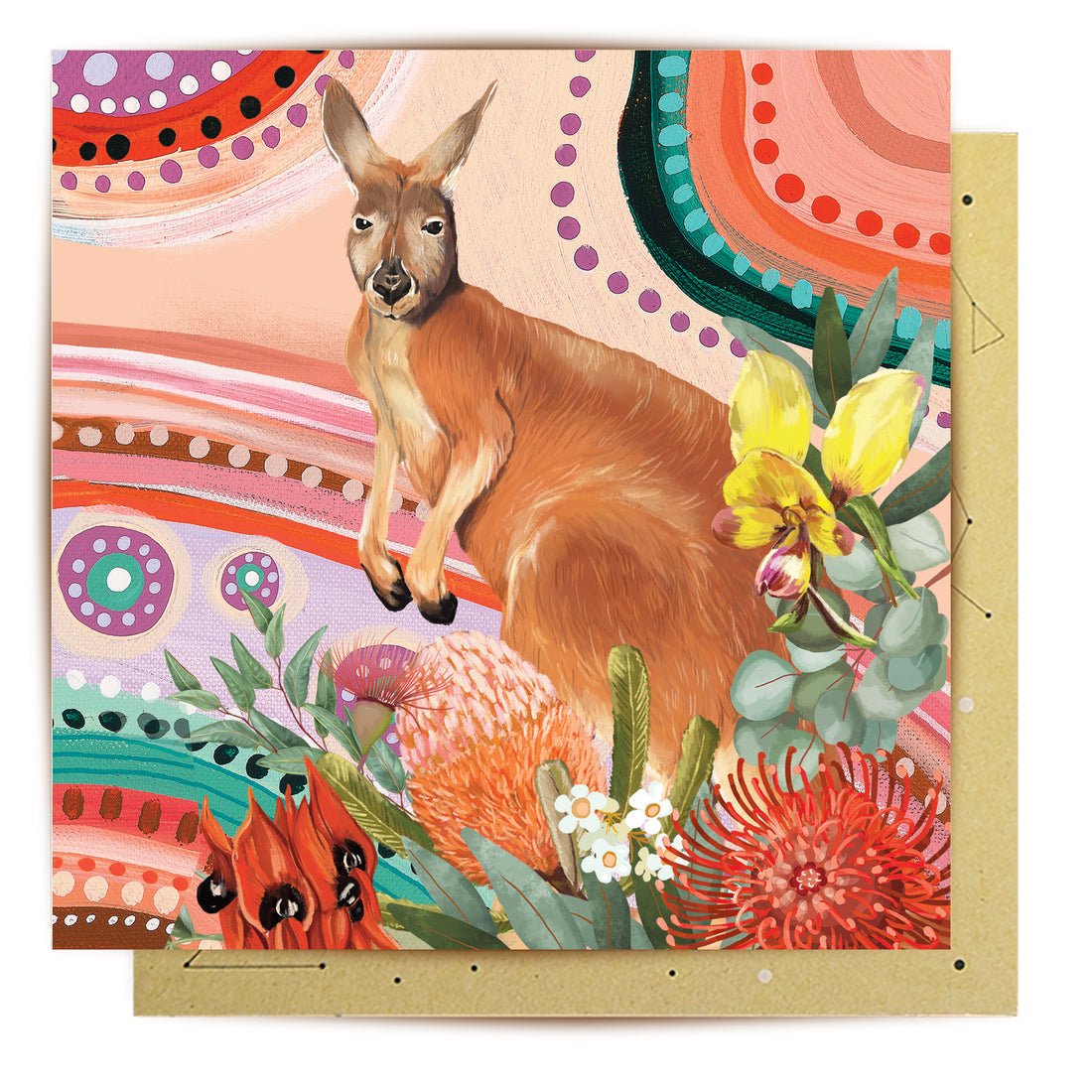 Greeting Card Sacred Country Vol.2 Kangaroo - Mu Shop