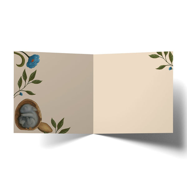 Greeting Card Sleeping Baby Bunny - Mu Shop