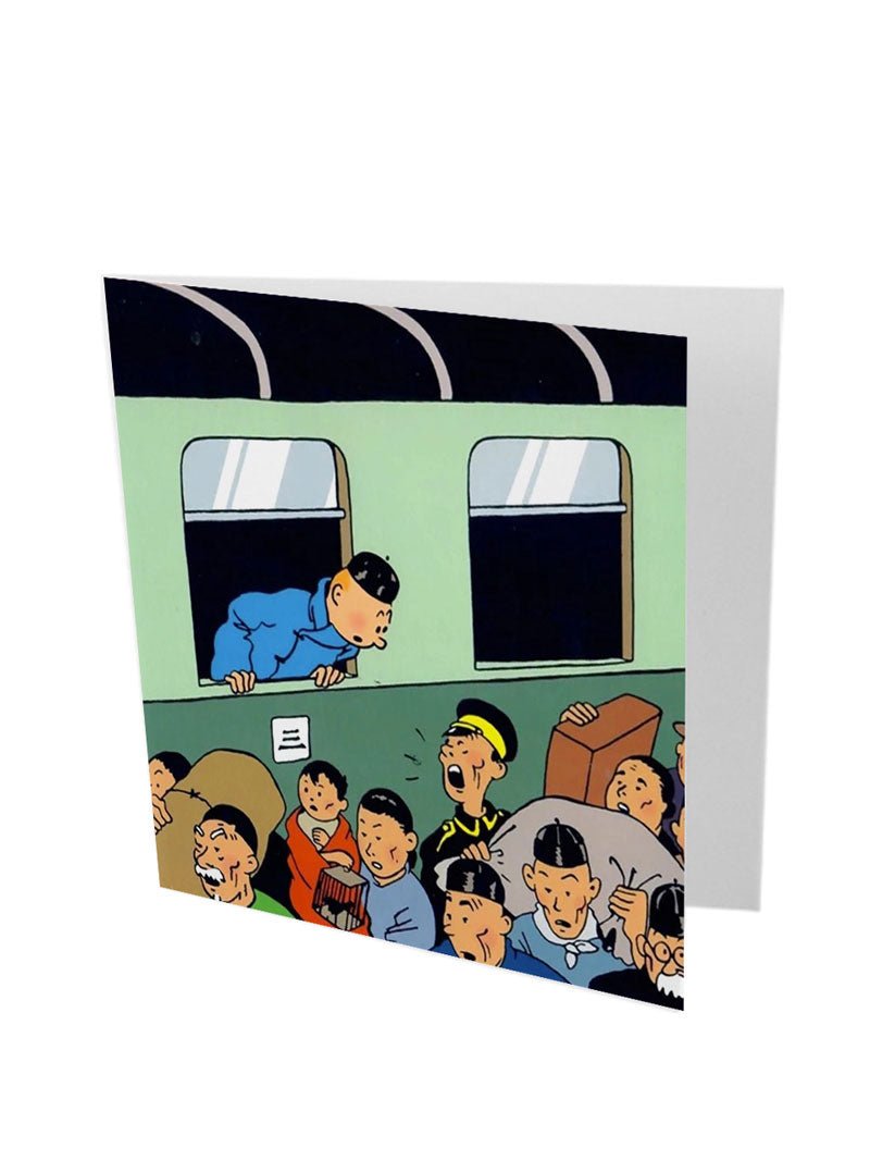 Greeting Card The Blue Lotus Train - Mu Shop