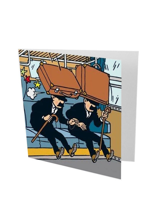 Greeting Card - The Thompson Twins with Suitcases - Mu Shop