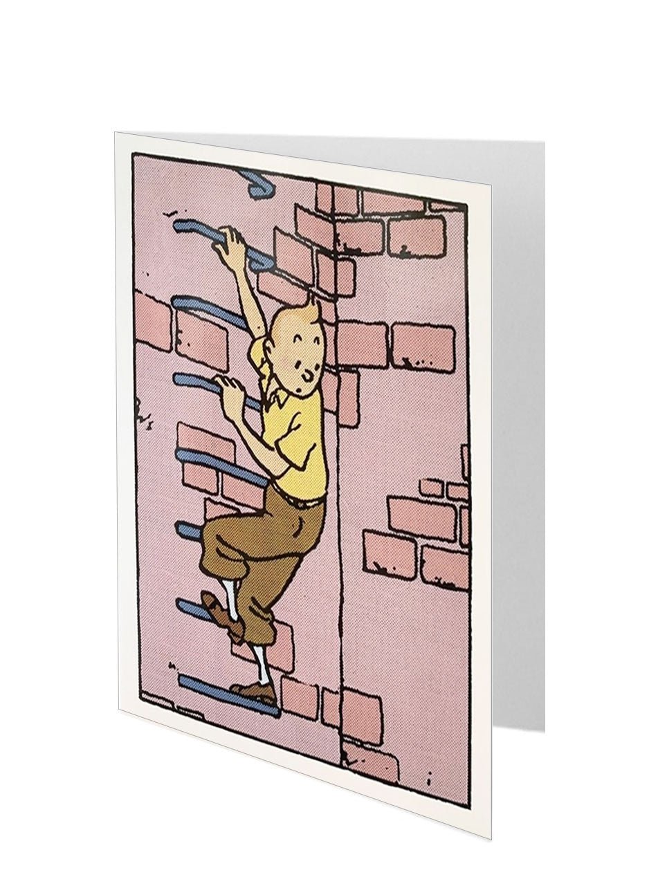 Greeting Card Tintin Climbing - Mu Shop