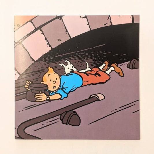 Greeting Card Train Roof TinTin - Mu Shop