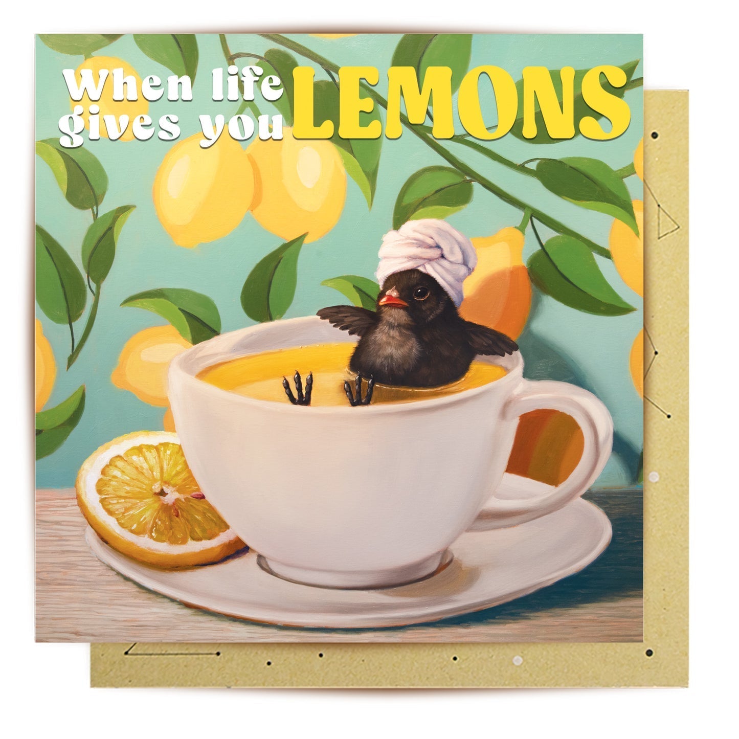 GREETING CARD WHEN LIFE GIVES YOU LEMONS - Mu Shop