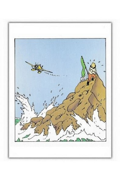 Greeting Cards: Tintin On Island - Mu Shop