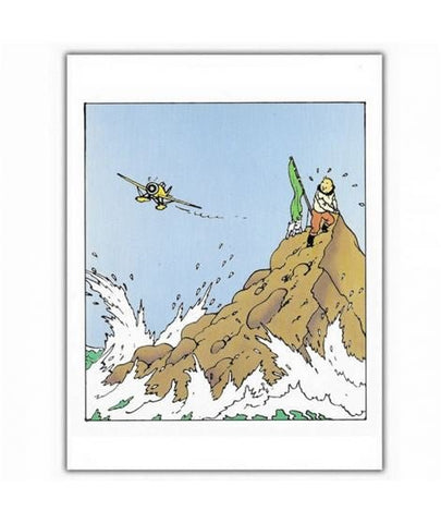 Greeting Cards: Tintin On Island - Mu Shop