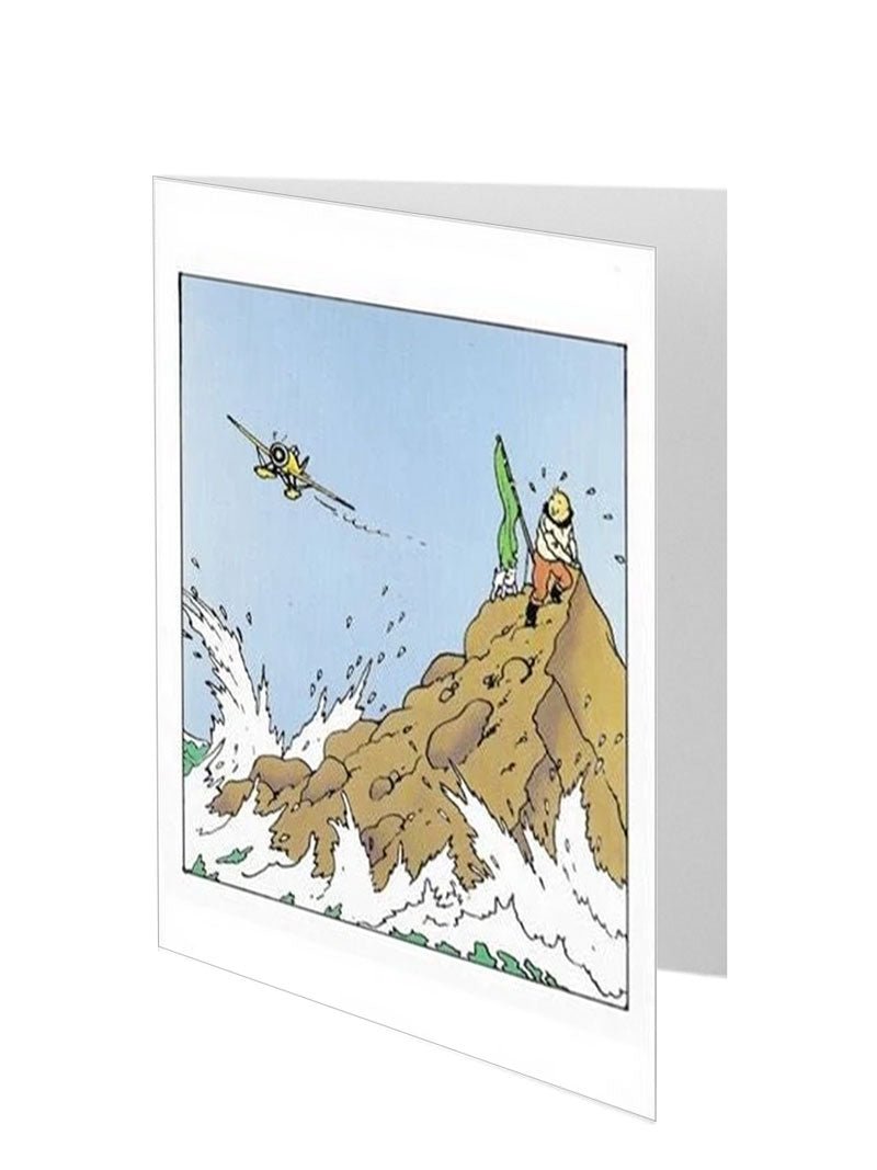 Greeting Cards: Tintin On Island - Mu Shop