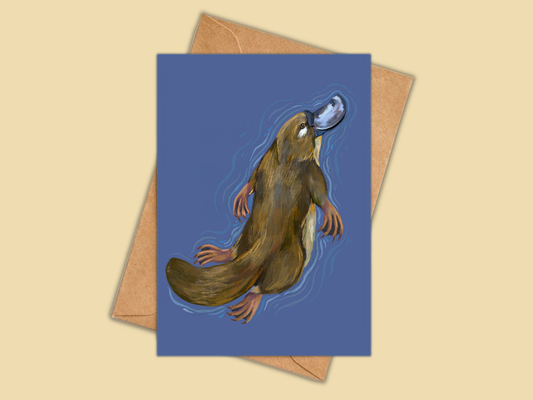 Platypus – Greeting Card