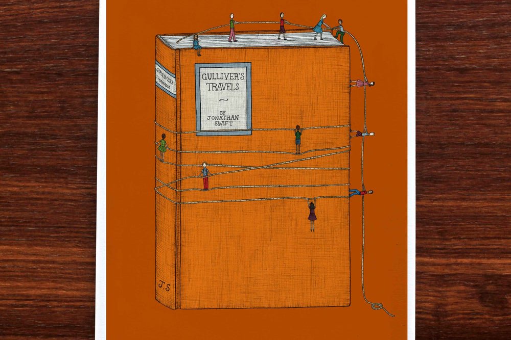 Gulliver’s Travels – Book Artwork (A5) - Mu Shop