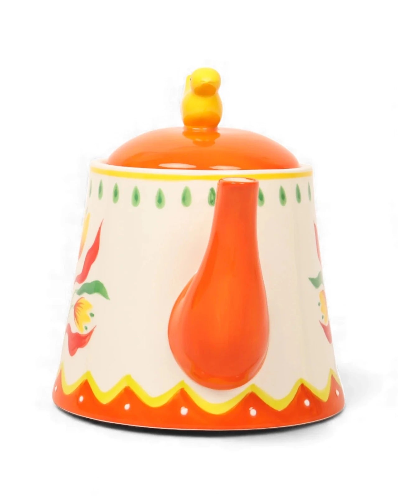 Hand Painted Stoneware Teapot 1100ml - Mu Shop