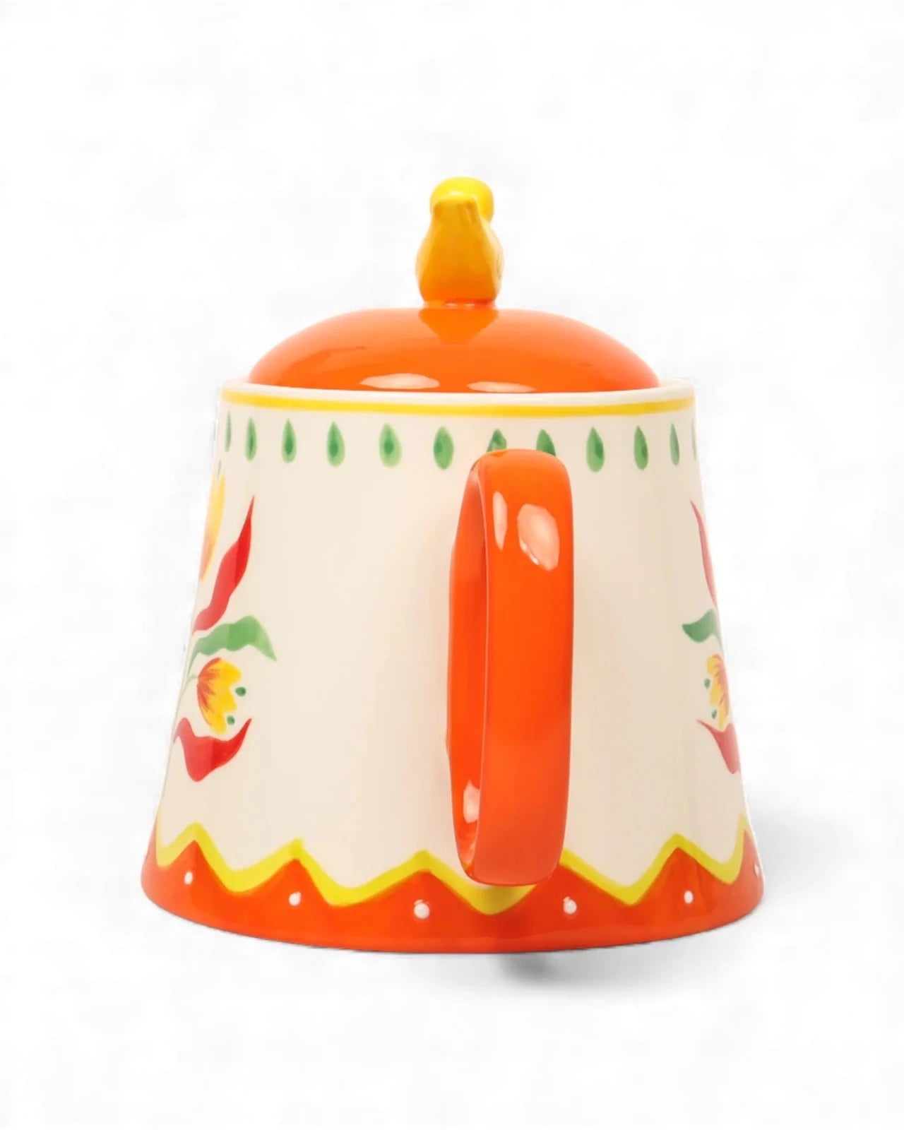 Hand Painted Stoneware Teapot 1100ml - Mu Shop