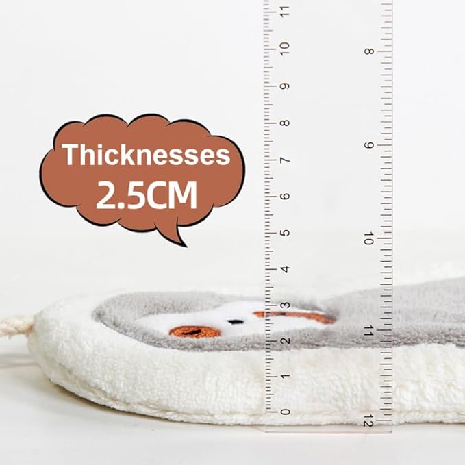 Hand Towel with Hanging Rope Soft Cute Sloth - Light Grey - Mu Shop