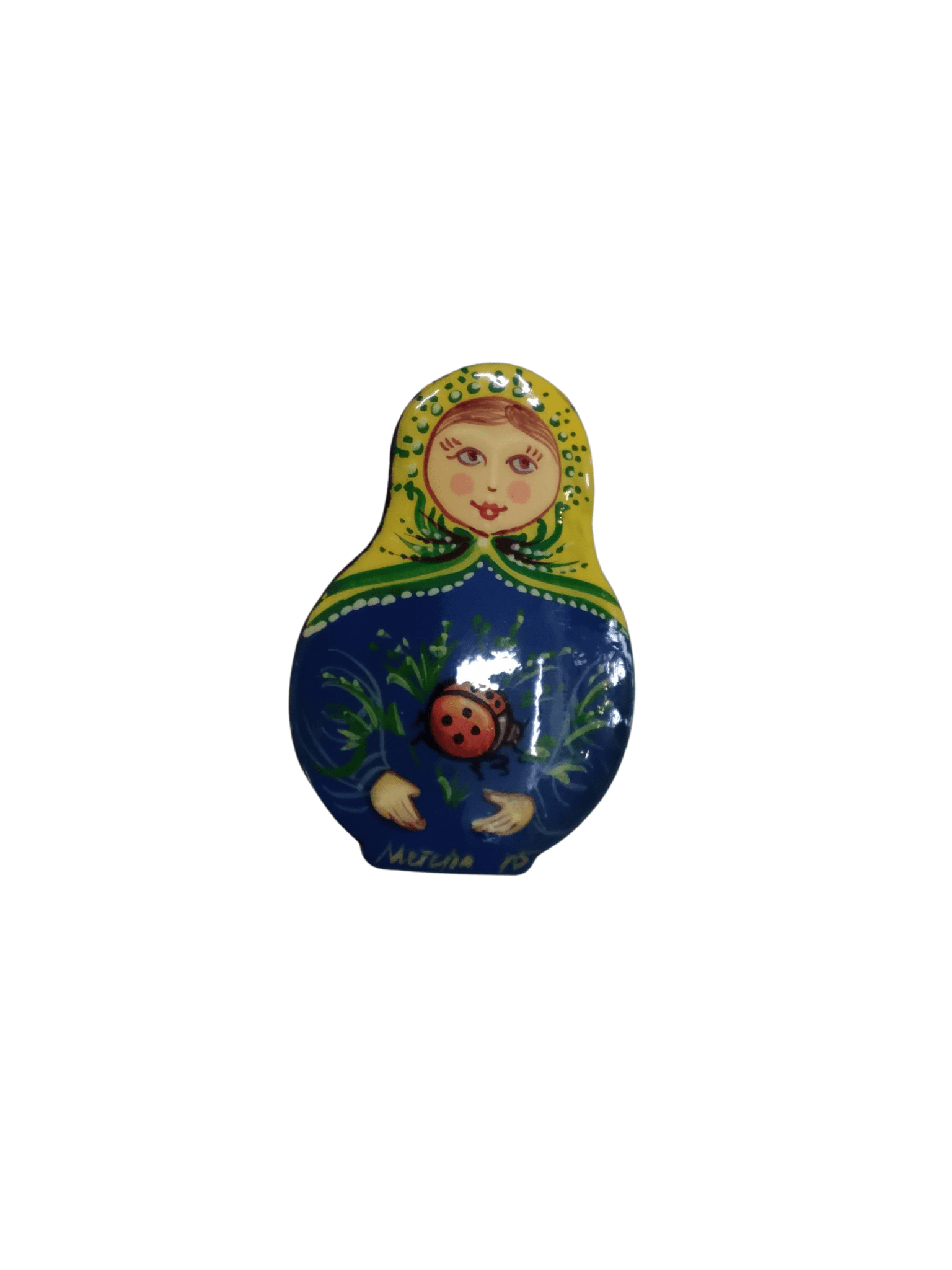 Handmade Russian Matryoshka Doll Pin - Mu Shop