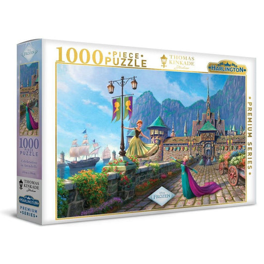 Harlington Thomas Kinkade Disney Frozen Celebration in Arendelle 1000 piece Jigsaw Puzzle (Copy) (Copy)