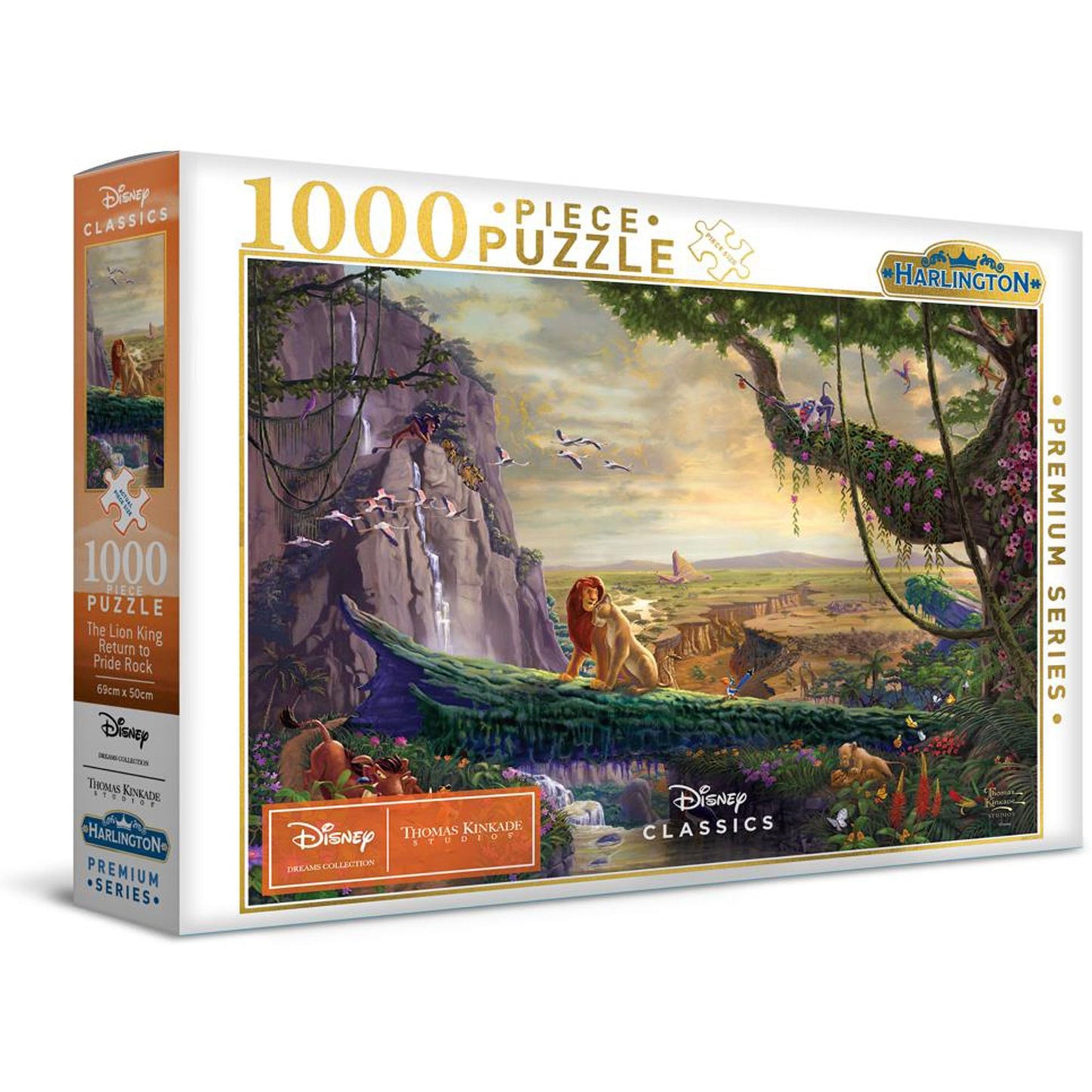 Harlington Thomas Kinkade Disney The Lion King Return to Pride Rock 1000 piece Jigsaw Puzzle (Copy)