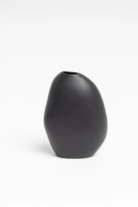 Harmie Vase Stone Black - Mu Shop