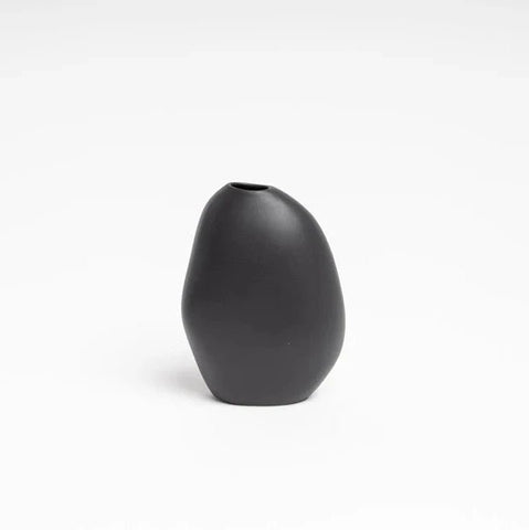 Harmie Vase Stone Black - Mu Shop