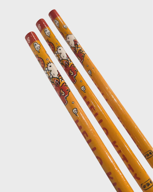 Hello Kitty Dragon Triangle 2B Pencil - Mu Shop