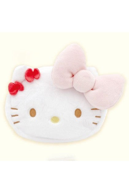 Hello Kitty KT50th Plush Face Pouch - Mu Shop