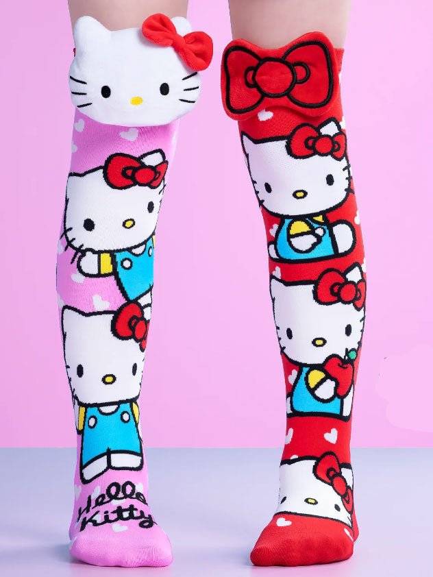 HELLO KITTY Pink/Red SOCKS Age 3 - 5 - Mu Shop