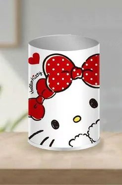 Hello Kitty Round Tin Pen Holder - Mu Shop