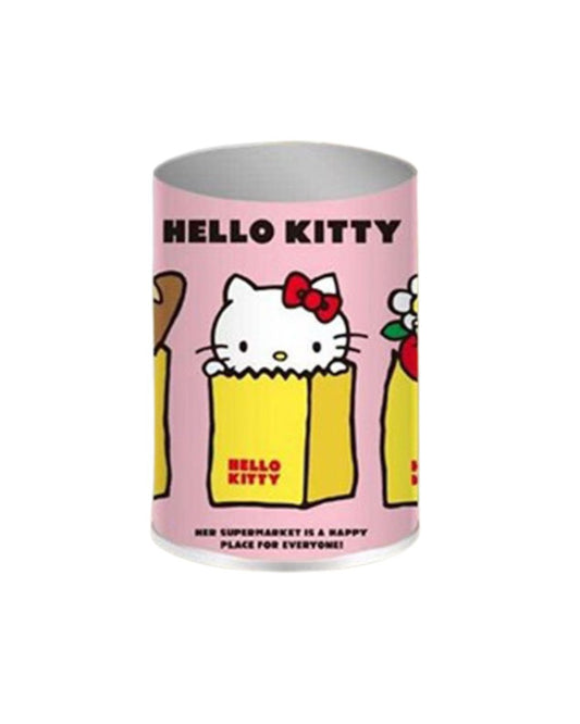 Hello Kitty Round Tin Pen Holder Pink - Mu Shop