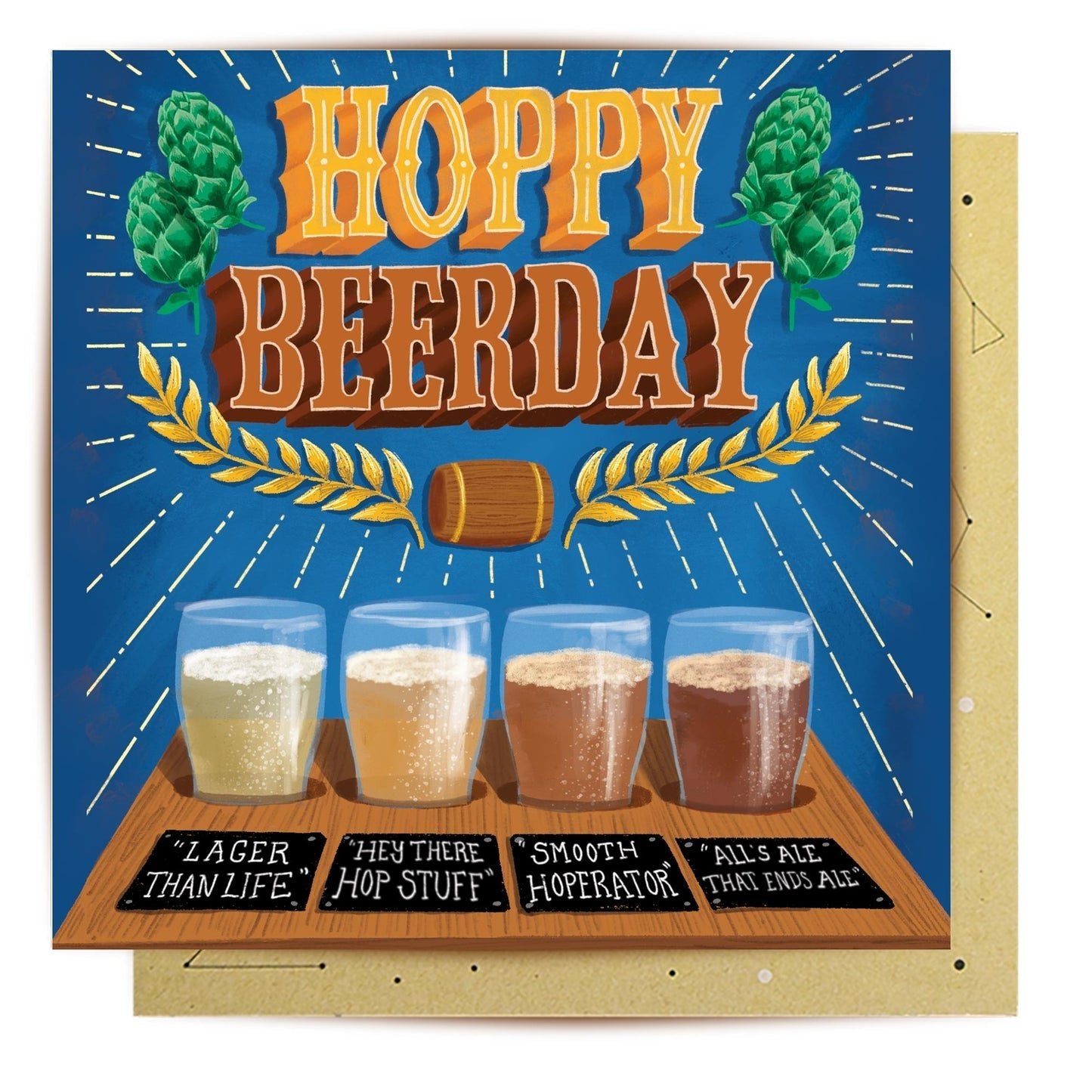 Hoppy Beerday Greeting Card - Mu Shop