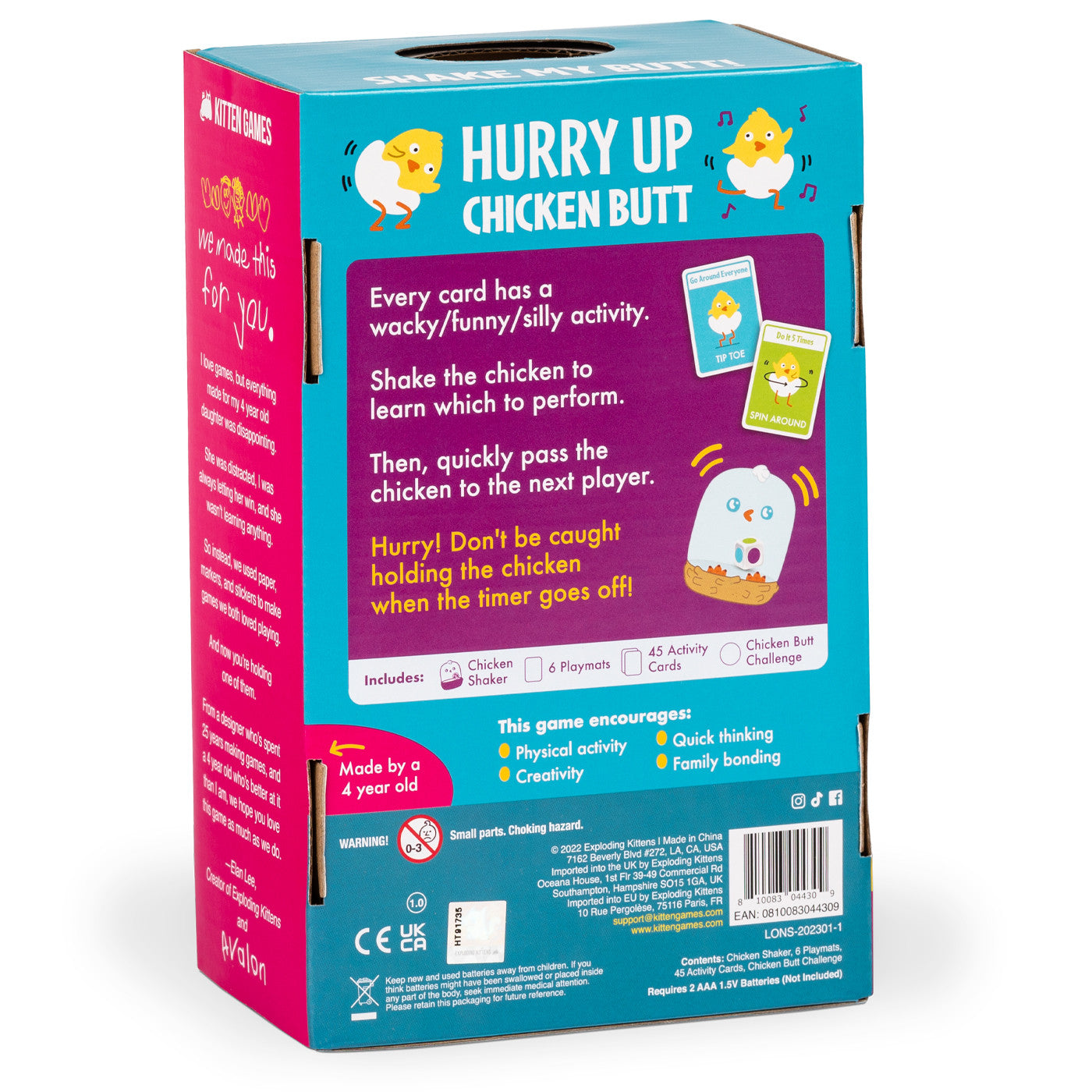 Hurry Up Chicken Butt Card Game