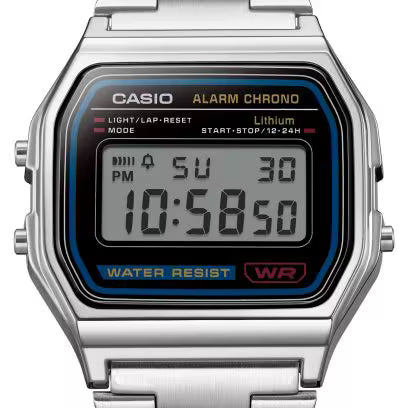 Casio Classic Stainless Steel Digital Unisex Watch