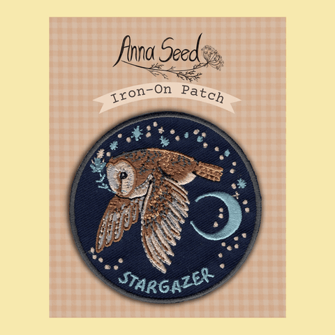 Iron - On Patch - Stargazer - Cute fabric patch - Mu Shop