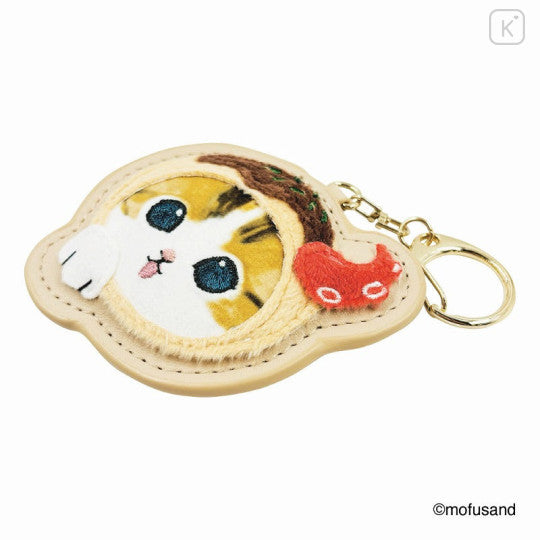 Mofusand – Fluffy & Fuzzy Patch Keychain (Takoyaki Cat Nyan)