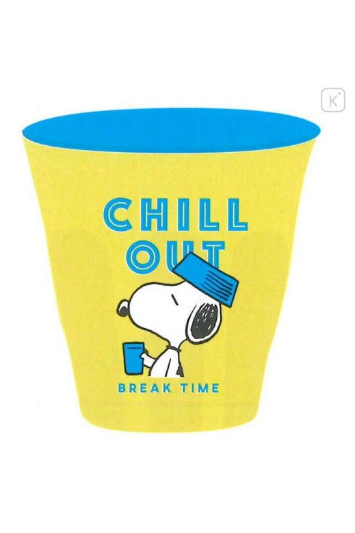 Japan Peanuts Melamine Tumbler - Snoppy / Chill Out - Mu Shop