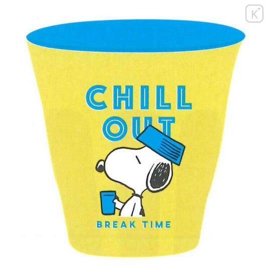 Japan Peanuts Melamine Tumbler - Snoppy / Chill Out - Mu Shop