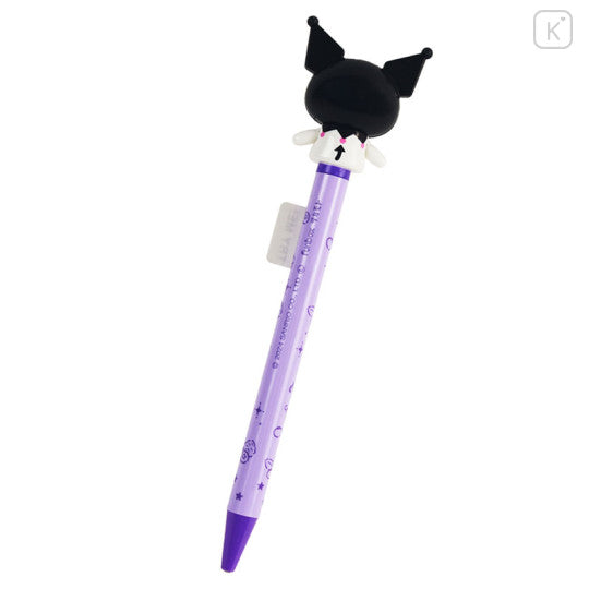 Japan Sanrio Bye Bye Action Mascot Ballpoint Pen - Kuromi