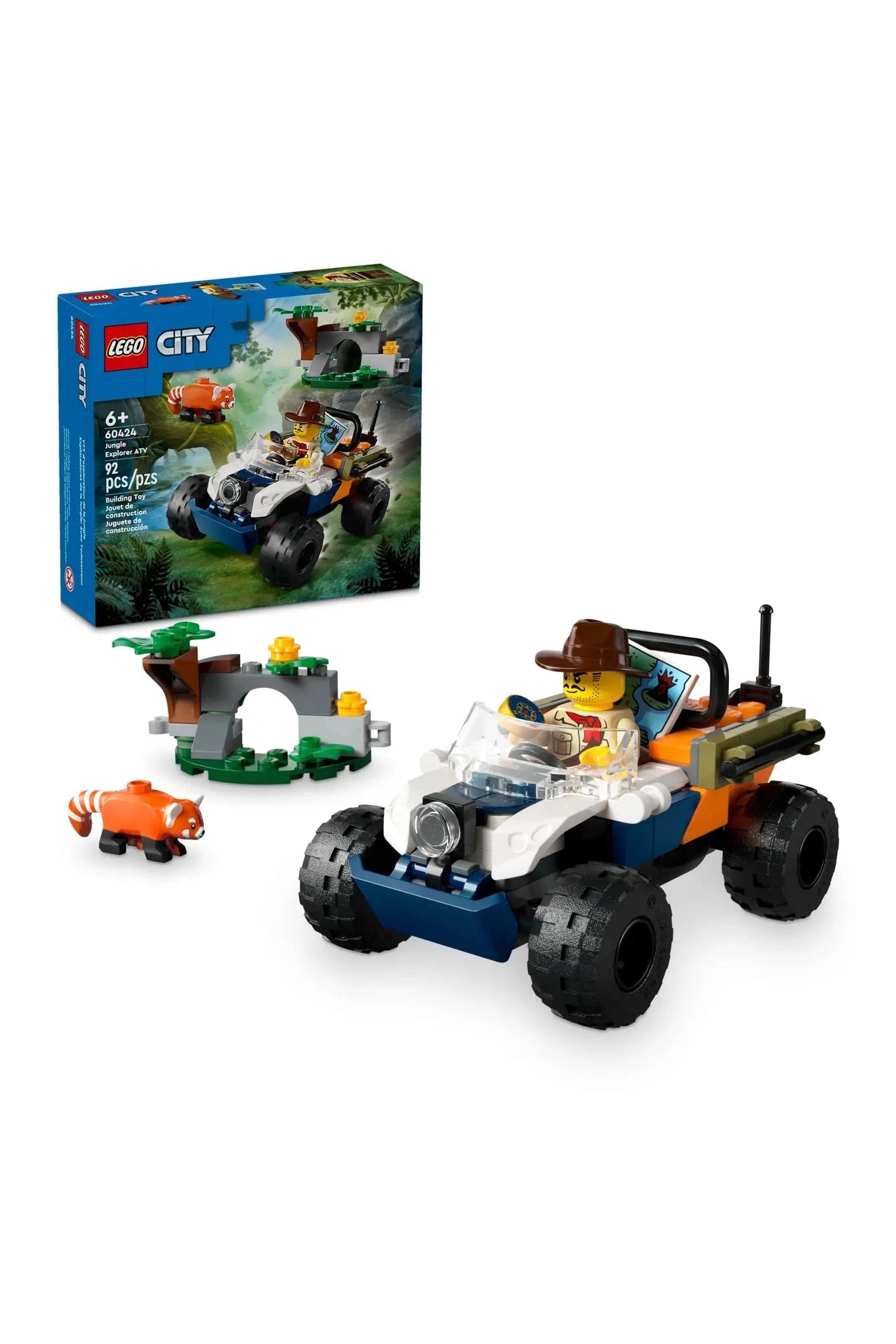 Jungle Explorer ATV Red Panda Mission 60424 - Mu Shop