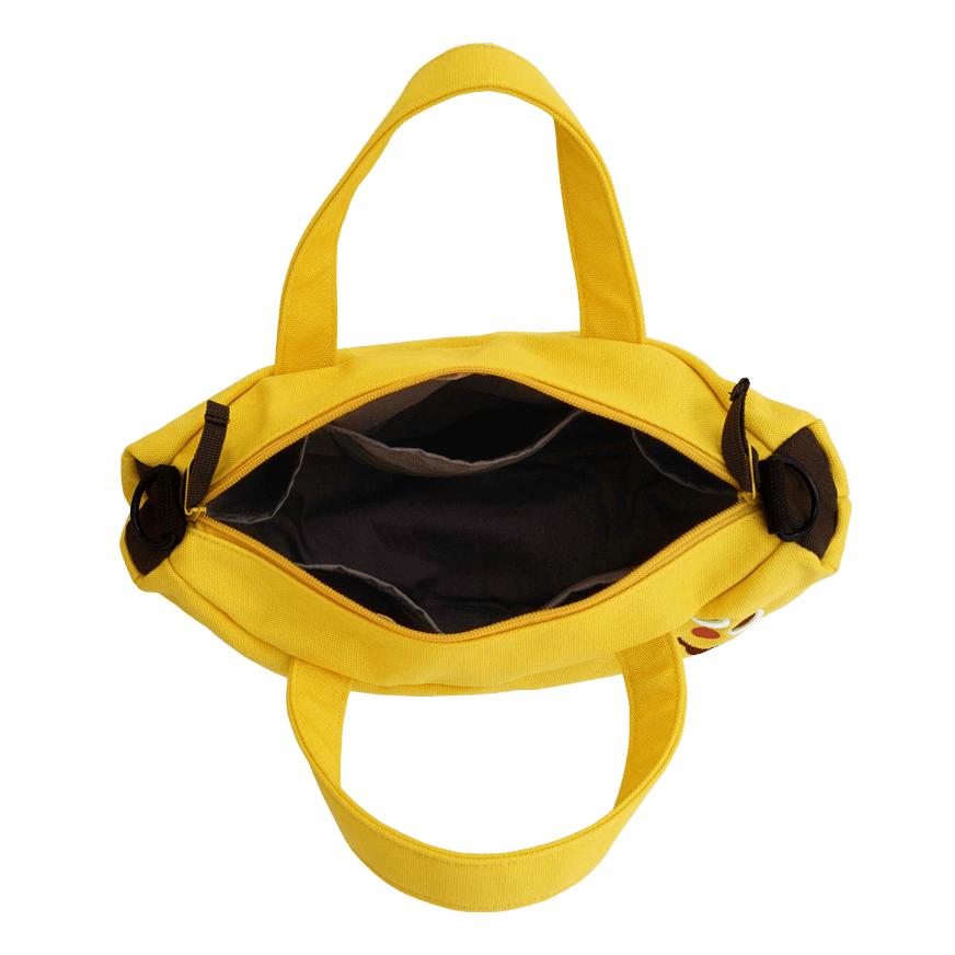 Gladee Fresh Banana Canvas Tote Shoulder Bag - Large