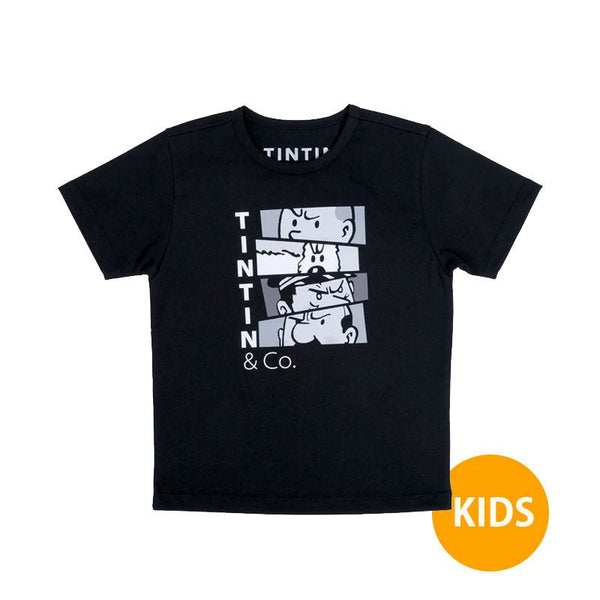 Kids T-Shirt TINTIN&CO Black - Mu Shop