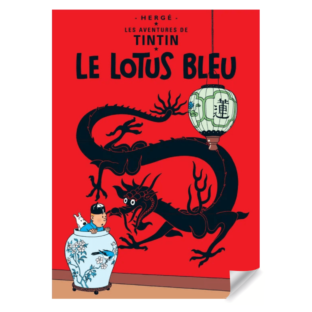 Le Lotus Bleu Cover Poster - Mu Shop