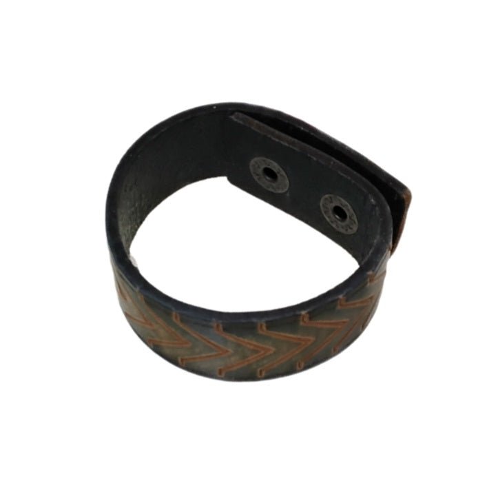 Leather Bracelet Strap - Blue - Mu Shop