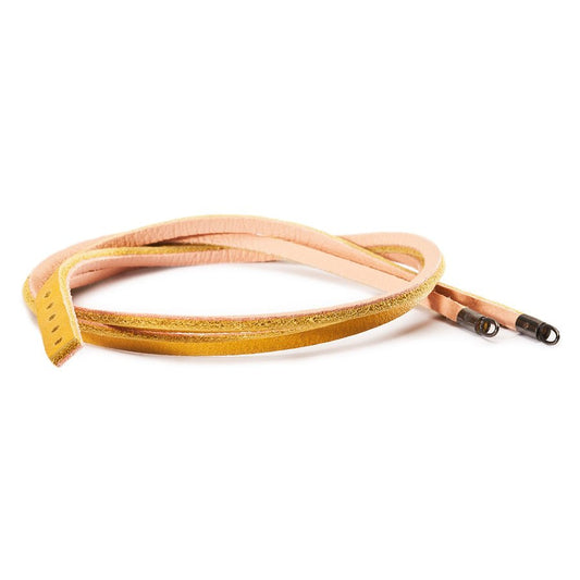 Leather Bracelet Yellow/Light Pink 36cm - Mu Shop