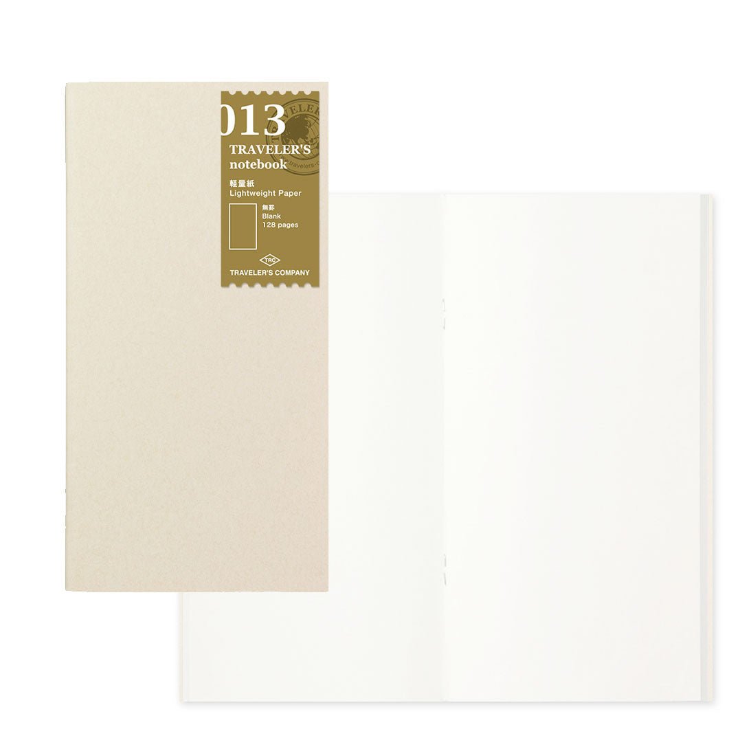Lightweight Paper 013 Traveler's Notebook Refill Regular Size - Mu Shop
