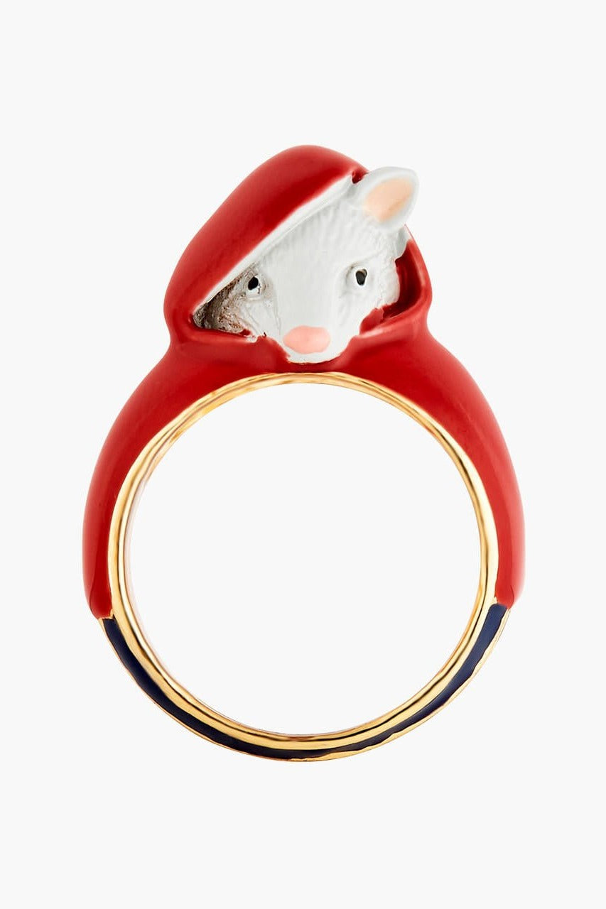 LITTLE MOUSE LITTLE RED RIDING HOOD RINGS SIZE 52 - Mu Shop