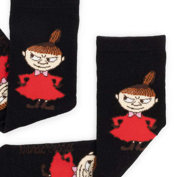 Little My Planning Tricks Ladies Socks - Black - Mu Shop